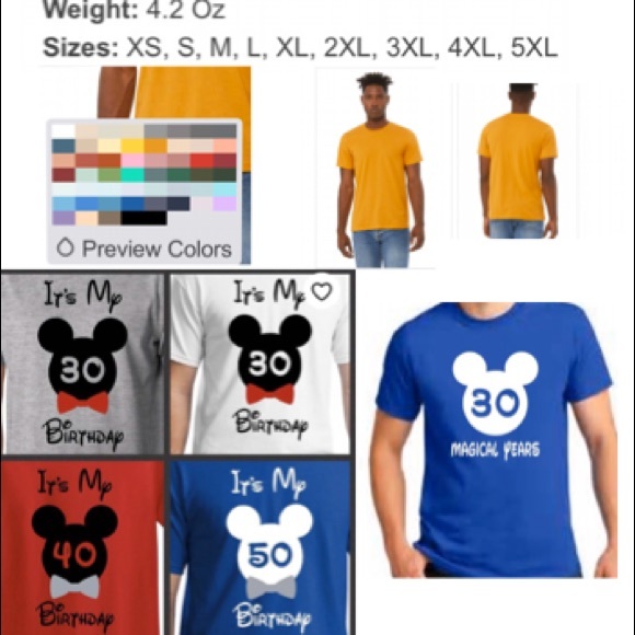 Customized,T-Shirts For Birthday👋👋 Glitter vinyl - Picture 7 of 8